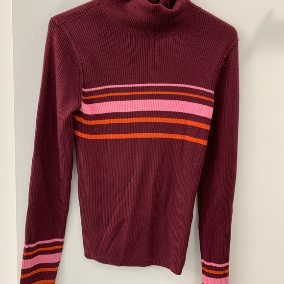 Free People striped turtleneck sweater - Picture 2 of 3